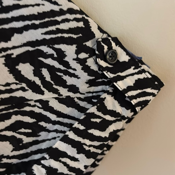 Jones New York Sport Woman Zebra Print Button Down Shirt Short Sleeves Size 3X - Picture 4 of 8